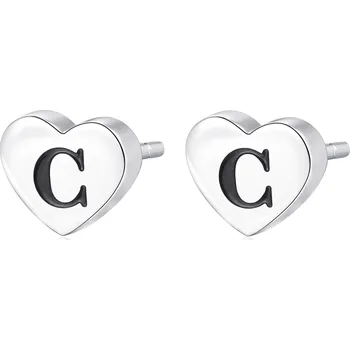 Módní doplněk S'Agapõ Ocelové náušnice s písmenem C Click SCK96 + 2 měsíce na vrácení zboží