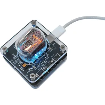 Elektronická stavebnice LaskaKit_cz Jednolampové hodiny s Digitronem IN-12 ИН-12 Nixie