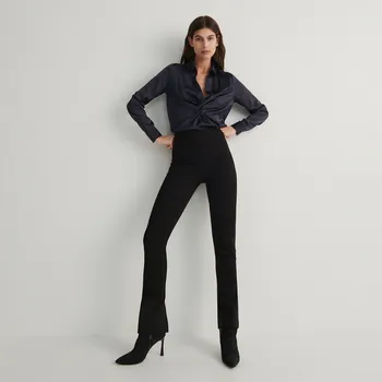 Dámské kalhoty Reserved - Kalhoty s&nbsp;bočním rozparkem - černý - 2311I-99X - 2311I-99X-XXL-3