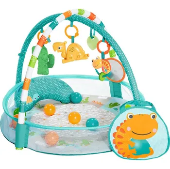 Dětské zboží Deka na hraní BRIGHT STARTS 4v1 Rounds of Fun 0m+, modrý velbloud