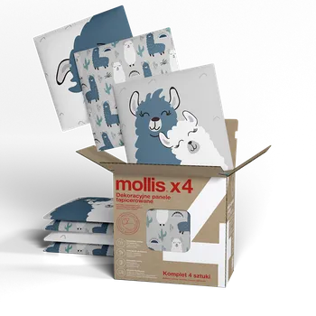 akustický panel MOLLIS PRINT ALF SET4 - čtverec 30 x 30 cm