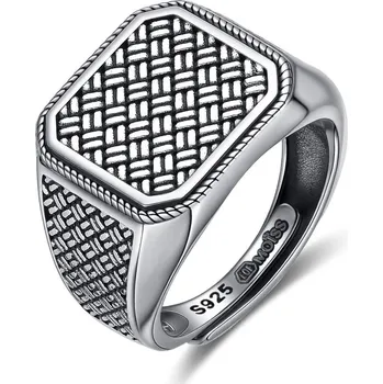 Prsten Diverse Stylový stříbrný nastavitelný prsten pro muže DI0R0009 + 2 měsíce na vrácení zboží