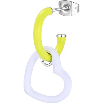 Módní doplněk S'Agapõ Ocelová single náušnice 2v1 Srdíčko Vibes SVB49 + 2 měsíce na vrácení zboží