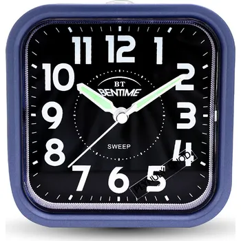 Budík Bentime Budík s plynulým chodem NB50-BM09504BU-O + 2 měsíce na vrácení zboží