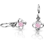 Cutie Jewellery Dětské náušnice z bílého zlata C1944-10-X-2 růžová + 2 měsíce na vrácení zboží