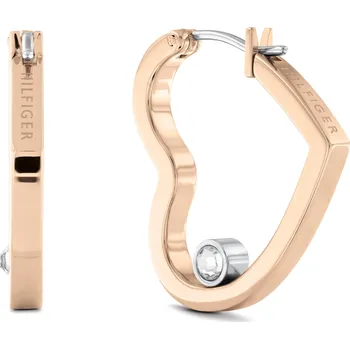 Šperk Tommy Hilfiger Půvabné bronzové náušnice Srdíčka Minimal Hearts 2780758 + 2 měsíce na vrácení zboží