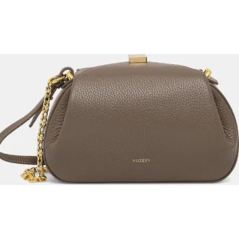 Kabelka Kožená kabelka Yuzefi OYSTER, ONE SIZE, šedá, 90X