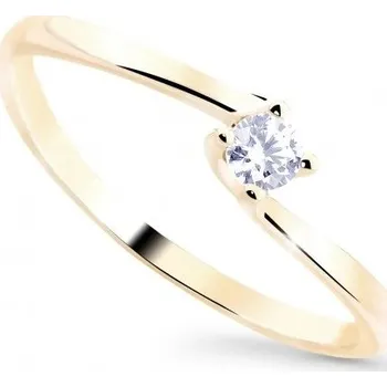 Prsten Cutie Jewellery Něžný třpytivý prsten ze žlutého zlata Z8013-10-X-1 57 mm + 2 měsíce na vrácení zboží