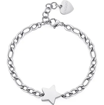 Náramek S'Agapõ Slušivý ocelový náramek s hvězdou My love SYL11 + 2 měsíce na vrácení zboží