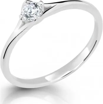 Prsten Cutie Jewellery Jemný prsten z bílého zlata Z6721-2957-10-X-2 49 mm + 2 měsíce na vrácení zboží