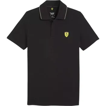 Pánské tričko Ferrari Race pánské polo tričko černé Velikost: XL