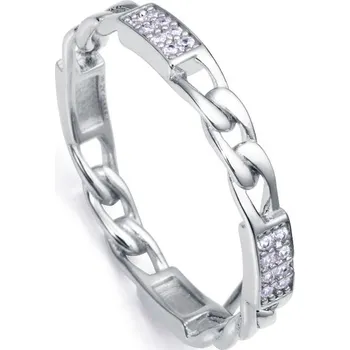 Prsten Viceroy Stylový stříbrný prsten se zirkony Clasica 13161A014 54 mm + 2 měsíce na vrácení zboží