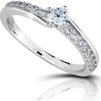 Prsten Modesi Zásnubní stříbrný prsten s kubickými zirkony M01115 60 mm + 2 měsíce na vrácení zboží