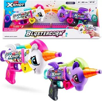 Díl pro stavebnice X-SHOT Blastercorn Series 1 Unicorn Blaster (2 pistole, 32 nábojů)