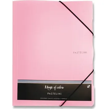 Kancelářské potřeby 3chlopňové desky Pastelini, A4 - růžové
