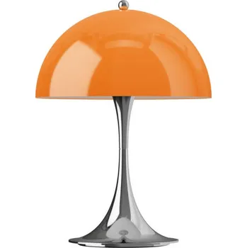 Lampička Louis Poulsen Přenosná lampa Panthella 250, chrome original opal orange