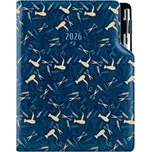 Diář DESIGN týdenní B5 2026 - modrá - Kadeřník