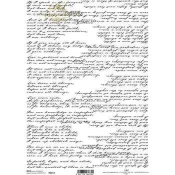 Umělecký papír Rýžový papír A4 pro tvoření ITD - Písmo - R2213