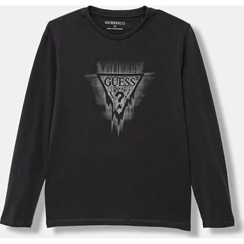 Dětská móda Dětské bavlněné tričko s dlouhým rukávem Guess L5BI21.I3Z14.9BYA šedá 90X, vel. 125-135