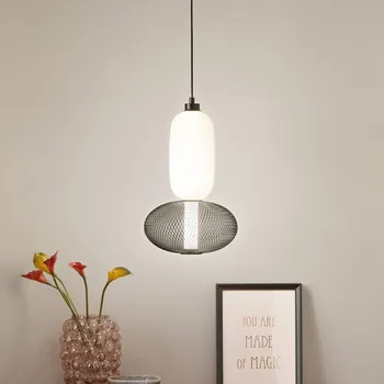 Luce Ambiente Design Závěsné světlo LED INKAS, výška 90 cm, černá, sklo/kov, CCT černá, bílá LED 36 W celkem - Doprava zdarma