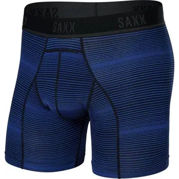 Trenýrky Saxx KINETIC L-C MESH BB variegated stripe-blue boxerky