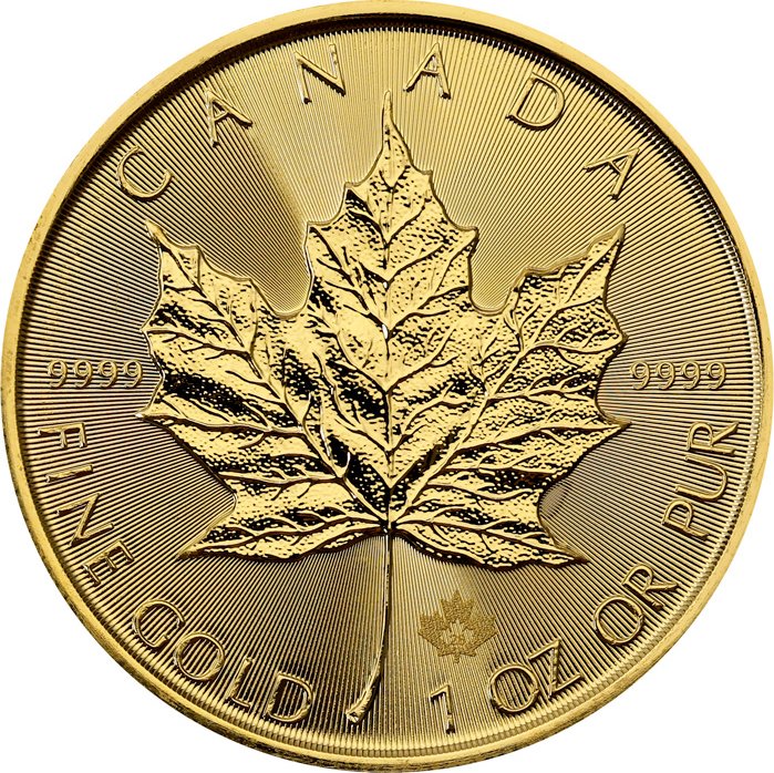 Zlatá investiční mince Maple Leaf 1 Oz