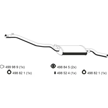 Tlumič výfuku Zadní tlumič výfuku ERNST 122016