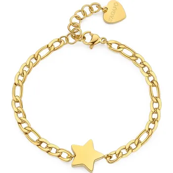 Náramek S'Agapõ Slušivý pozlacený náramek s hvězdou My love SYL12 + 2 měsíce na vrácení zboží