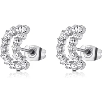 Módní doplněk S'Agapõ Okouzlující ocelové náušnice ve tvaru půlměsíce Twinkle SWN27 + 2 měsíce na vrácení zboží