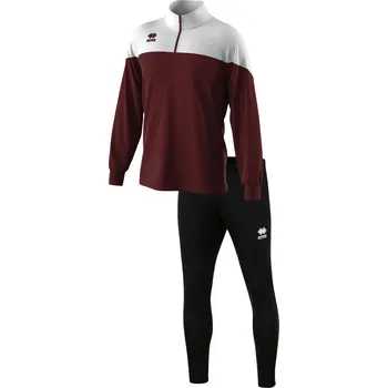 ERREA´ ERREA BLAKE Zimní tréninkový set BARVA: černá - vínová - bílá, Velikost: S Zimní tréninkový set – mikina Blake + kalhoty Flann