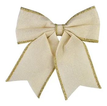 Vánoční dekorace SANTA LILA Kokarda 26x29cm