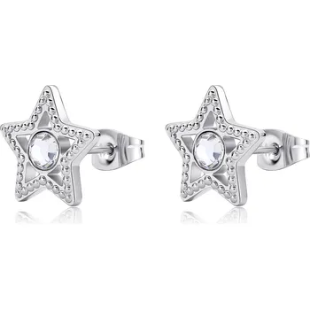 Módní doplněk S'Agapõ Ocelové náušnice Hvězdičky Lucky Light SKT49 + 2 měsíce na vrácení zboží
