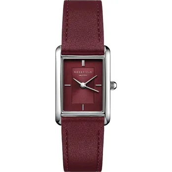 Módní doplněk Rosefield Heirloom Modern Burgundy Dial Silver Burgundy Leather HBBLS-H08 + 2 měsíce na vrácení zboží