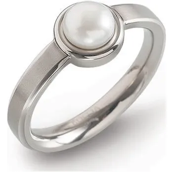 Módní doplněk Boccia Titanium Titanový prsten s perlou 0137-01 61 mm + 2 měsíce na vrácení zboží