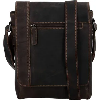 Green Wood Ismauelo oderní pánská kožená crossbody taška Camel
