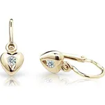 Cutie Jewellery Zlaté dětské náušnice C1556-10-X-1 bílá + 2 měsíce na vrácení zboží