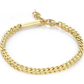 Náramek S'Agapõ Elegantní pozlacený náramek pro muže Ripple SRP56 + 2 měsíce na vrácení zboží