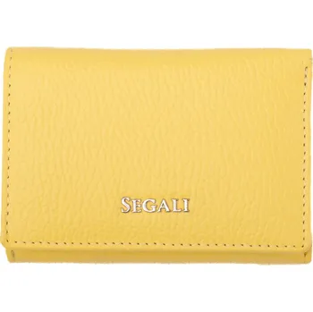Peněženka SEGALI Dámská kožená peněženka 7106 B yellow new + 2 měsíce na vrácení zboží