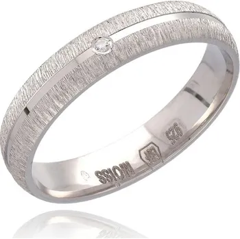 Prsten MOISS Snubní stříbrný prsten se zirkonem RL000087-P 48 mm + 2 měsíce na vrácení zboží