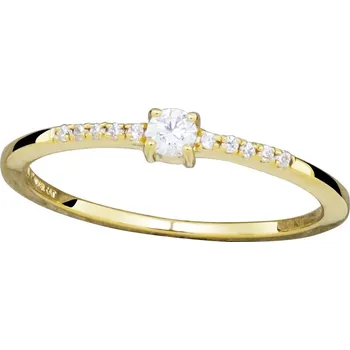 Módní doplněk Silver Cat Krásný pozlacený prsten s kubickými zirkony SC553 56 mm + 2 měsíce na vrácení zboží