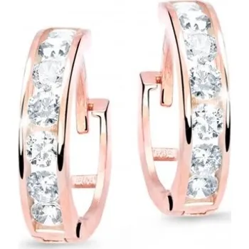 Náušnice Cutie Diamonds Slušivé dětské náušnice z růžového zlata s brilianty DC3345-10-00-X-4 + 2 měsíce na vrácení zboží