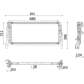 Chladič motoru Chladič vody pro motor MAHLE ORIGINAL CR 2749 000P