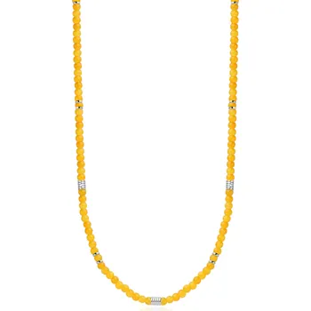 Náhrdelník S'Agapõ Elegantní náhrdelník se žlutými korálky Madera SAD01 + 2 měsíce na vrácení zboží