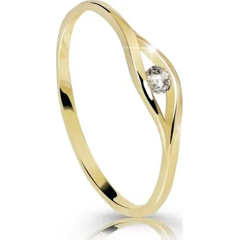 Prsten Cutie Diamonds Jemný zásnubní prsten ze žlutého zlata s briliantem DZ6108-10-X-1 62 mm + 2 měsíce na vrácení zboží