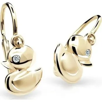 Náušnice Cutie Diamonds Dětské náušnice ze žlutého zlata s brilianty DC1954-10-00-X-1 + 2 měsíce na vrácení zboží