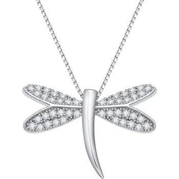 Náhrdelník MOISS Stříbrný dámský náhrdelník Vážka ETERNITY N0000862 + 2 měsíce na vrácení zboží