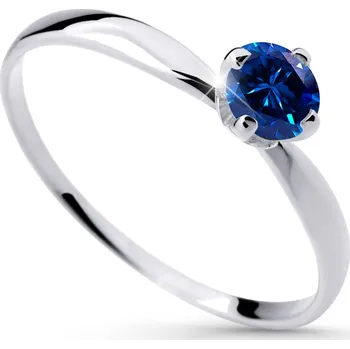 Prsten Cutie Diamonds Půvabný prsten z bílého zlata se safírem DZ6726-2365-SF-X-2 61 mm + 2 měsíce na vrácení zboží