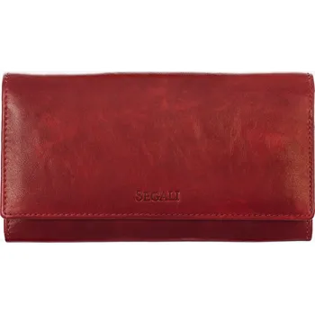 Peněženka SEGALI Dámská kožená peněženka 28 portwine + 2 měsíce na vrácení zboží