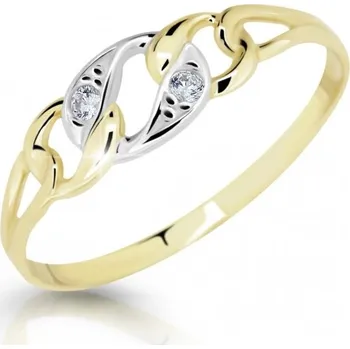 Prsten Cutie Diamonds Krásný prsten ze žlutého zlata s diamanty DZ6735-1242-10-X-1 48 mm + 2 měsíce na vrácení zboží