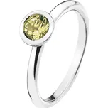 Hot Diamonds Stříbrný prsten Emozioni Scintilla Peridot Nature ER019 52 mm + 2 měsíce na vrácení zboží